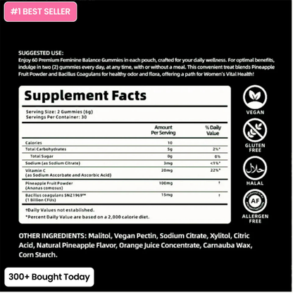 Clinically Proven BV Support & pH Balance